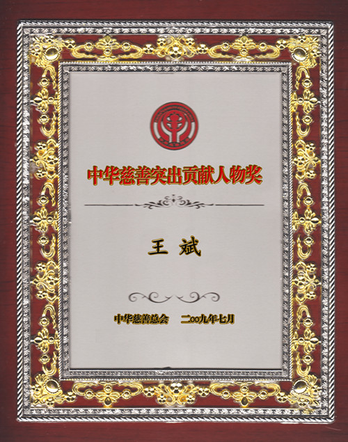 中華慈善突出貢獻人物獎